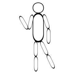 A jpeg illustration of a figure isolated on transparent background. Designed for web concepts, templates, prints