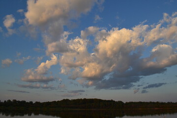 nature clouds siberia beauty summer