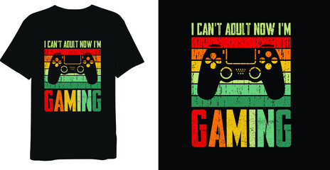 Vintage Gaming T-shirt Design