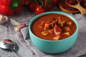 Traditional Hungarian meat stew - Goulash	