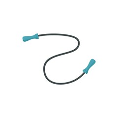 Jump rope icon flat isolated vector