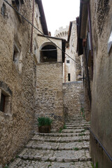 Fototapeta na wymiar Santo Stefano di Sessanio, medieval village in the Gran Sasso Natural Park, Abruzzi