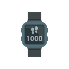 Fitness tracker icon flat isolated vector