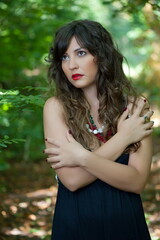 Naklejka premium beautiful girl