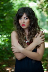 Naklejka premium beautiful girl