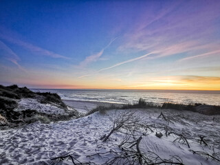 sunset in the mountains