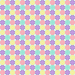 Circle Pastel colors seamless patterns squares geometric