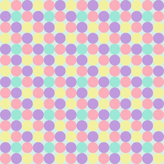 Circle Pastel colors seamless patterns squares geometric