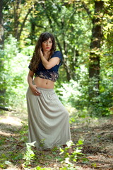 Naklejka premium beautiful girl