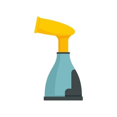 Portable steam cleaner icon flat isolated vector