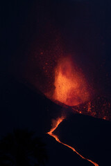 Erupción del volcán Cumbre Vieja en la isla de La Palma, Canarias.