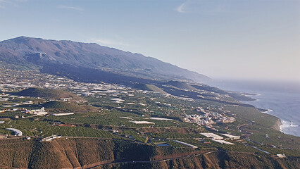 views of the lava tongue in La Palma, Volcano Cumbre Vieja 2022