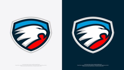 Eagle head sport badge logo © Pro Design