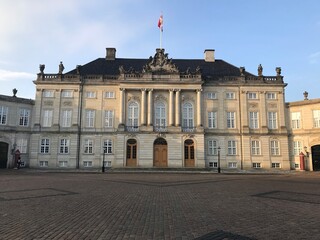 Fototapeta na wymiar royal palace Amalienborg, Copenhagen, Denmark 