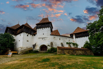 Fototapeta na wymiar The fortified church of Visrci in Romania 