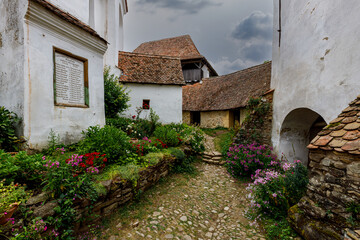 The fortified church of Visrci in Romania	