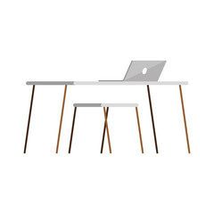 Fototapeta premium desk with laptop
