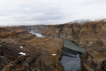 Hafragilsfoss Canyon Iceland