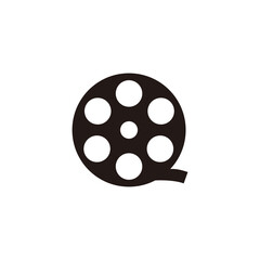 Film Roll icon vector illustration sign