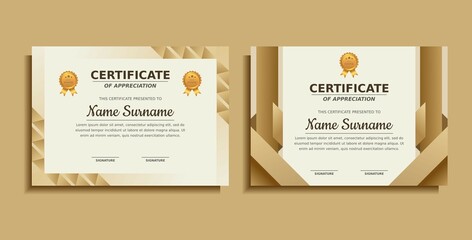 achievement award certificate design template