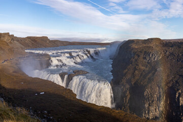 Fototapeta na wymiar Gulfoss Waterfall Iceland