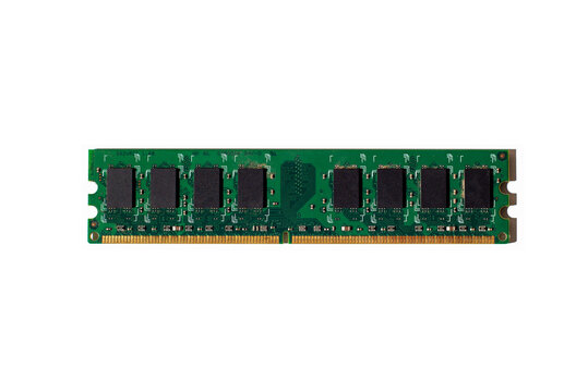 old ram memory for pc ddr2 isolated on white background