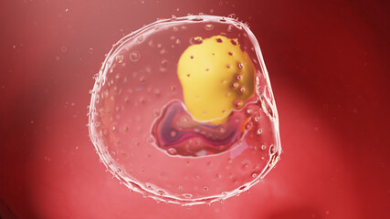 3d rendered illustration of a human embryo - week 3