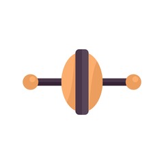 Abs wheel icon flat isolated vector