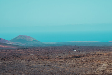 Fototapeta premium view from the volcano in canary island