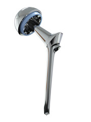 3d rendered illustration of a hip replacement