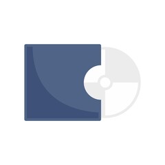 Cd icon flat isolated vector