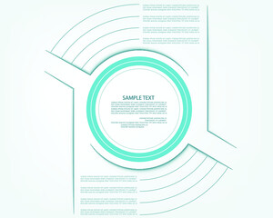 Minimal style infographic template.eps
