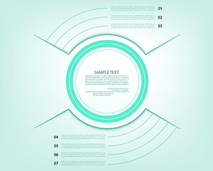 Minimal style infographic template.eps