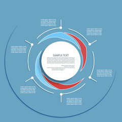 Minimal style infographic template.eps