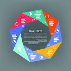 Minimal style infographic template.eps