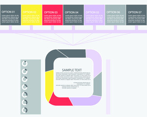 Minimal style infographic template.eps