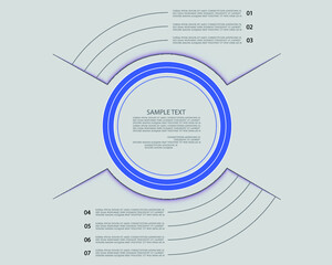 Minimal style infographic template.eps