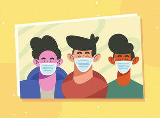 boys wearing face masks