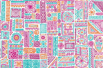 Traditional african vector seamless pattern design