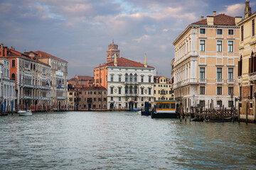 Fototapeta na wymiar View to Grand Canal in Venice, Italy