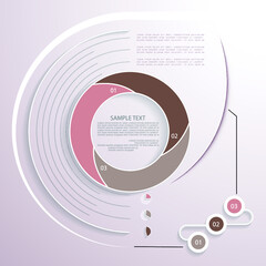 Fototapeta premium Minimal style infographic template.eps