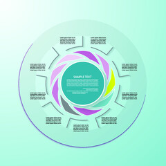Minimal style infographic template.eps