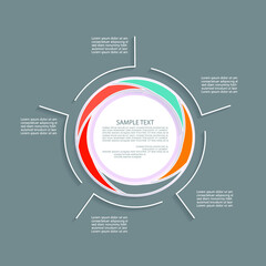Minimal style infographic template.eps