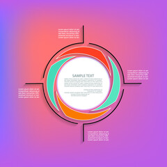 Minimal style infographic template.eps