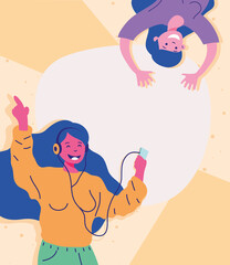 young girls celebrating