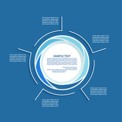 Minimal style infographic template.eps