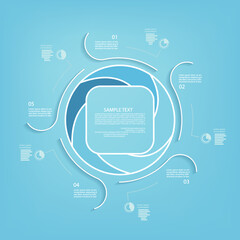 Minimal style infographic template.eps