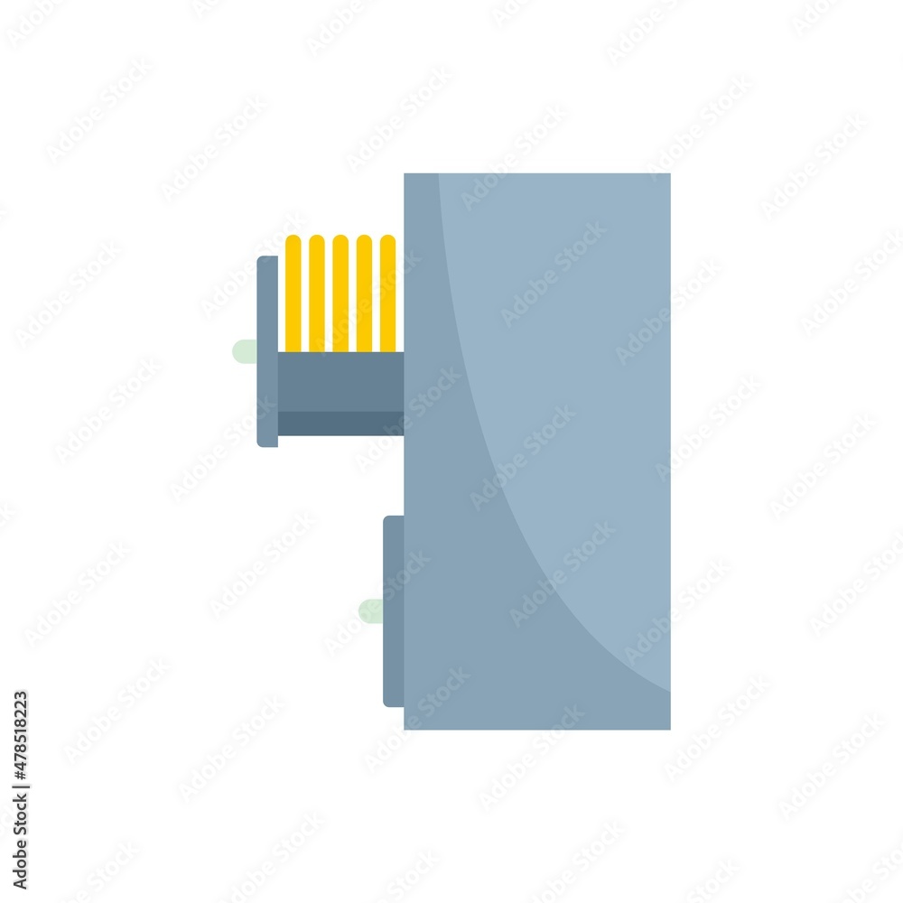 Poster drawer storage documents icon flat isolated vector