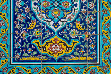 Decorative tilework in Iran