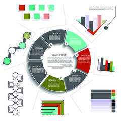 Infographic elements for annual reports